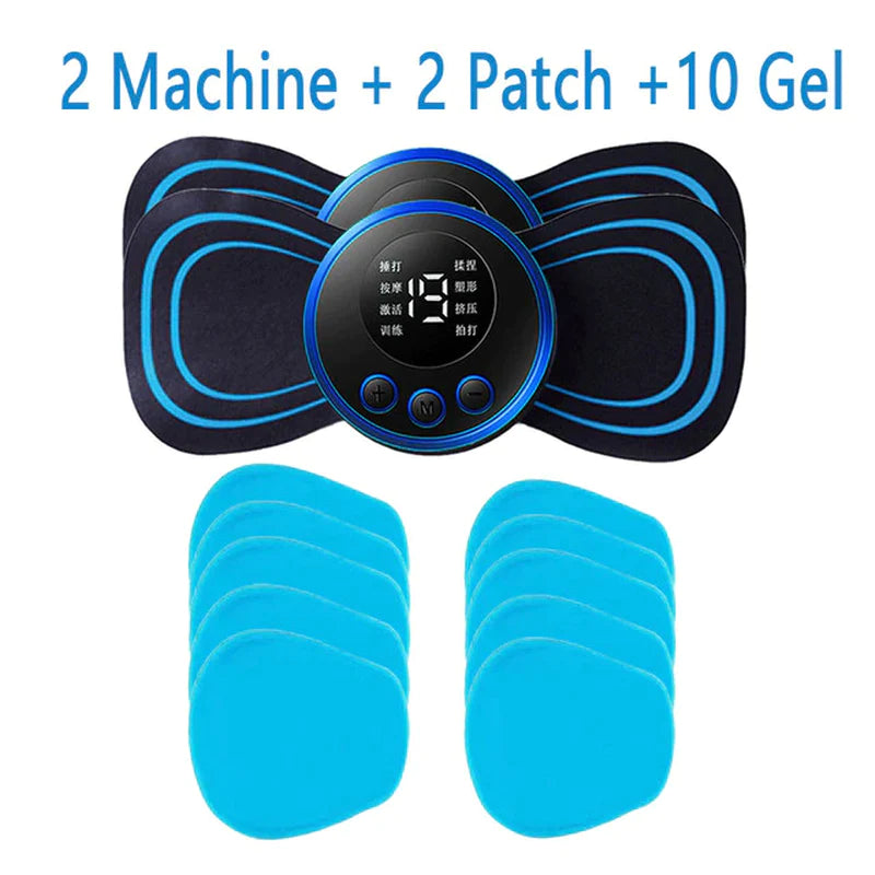 LCD Display EMS Neck Stretcher Electric Massager with 8 Modes for Cervical Relief and Muscle Stimulation