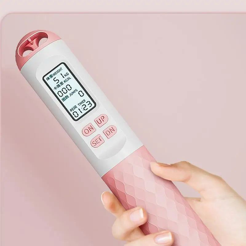 Ropeless Jump Rope with Counter Fitness Weighted Skipping Rope Smart Cordless Ball-Weighted Digital Counting Jump Rope